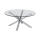 LUCA 82 cm Coffee Table, Clear/Silver