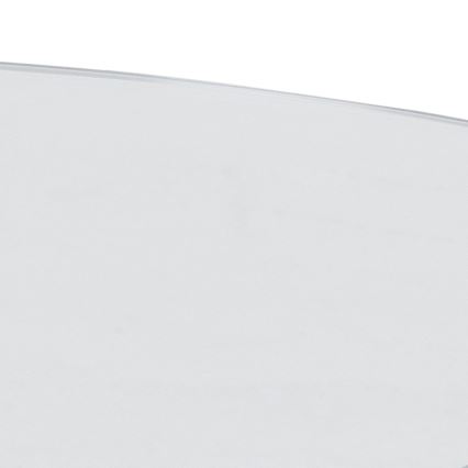 LUCA 82 cm Coffee Table, Clear/Silver