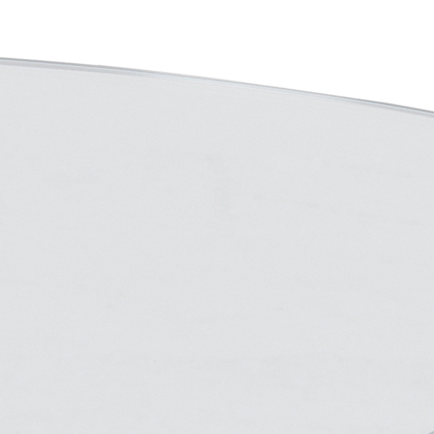 LUCA 82 cm Coffee Table, Clear/Silver