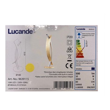Lucande - Dimmable LED table lamp MARIJA LED/10W/230V