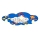 LUCCA Kids' Ceiling Light, 5xE27/24W/230V, Blue