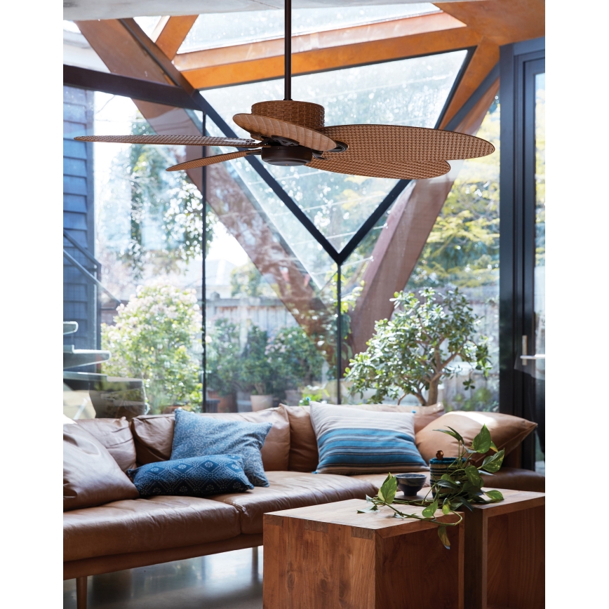 Lucci air 210295 - Ceiling fan FIJIAN brown