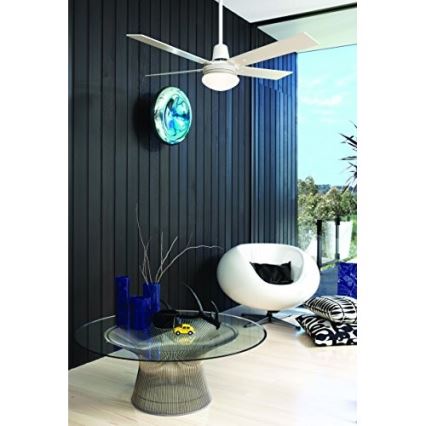 Lucci Air 210339 - Ceiling fan AIRFUSION QUEST 1xE27/60W/230V white/wood + remote control
