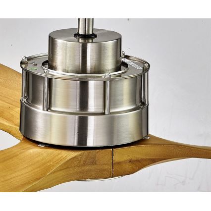 Lucci air 210506 - Ceiling fan AIRFUSION AKMANI paulownia/brown + remote control