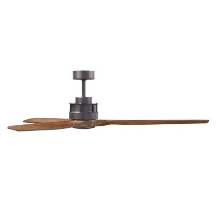 Lucci air 210507 - Ceiling fan AIRFUSION AKMANI paulownia/black + remote control
