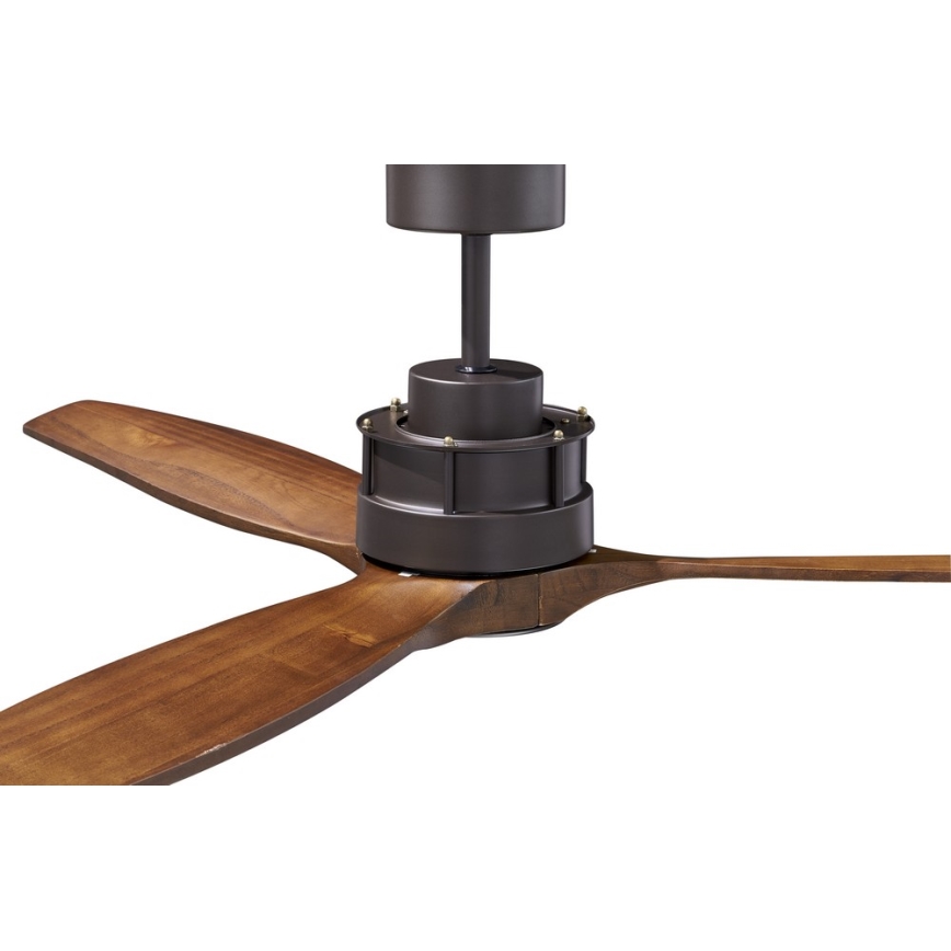 Lucci air 210507 - Ceiling fan AIRFUSION AKMANI paulownia/black + remote control