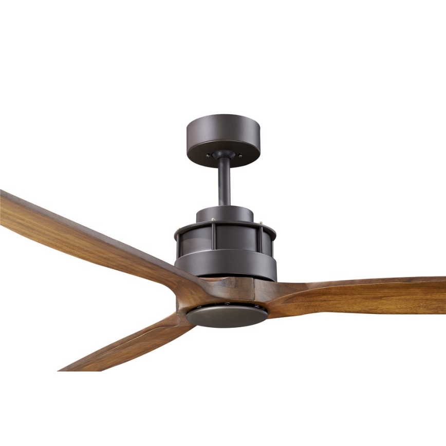 Lucci air 210507 - Ceiling fan AIRFUSION AKMANI paulownia/black + remote control