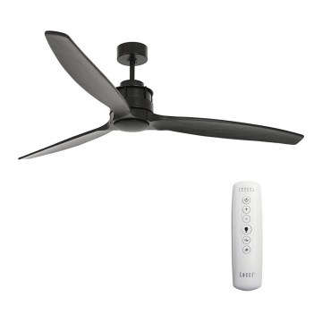 Lucci air 210508 - Ceiling fan AIRFUSION AKMANI paulownia/black + remote control