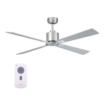 Lucci Air 210520 - Ceiling fan AIRFUSION CLIMATE wood/matte chrome + remote control