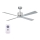 Lucci Air 210520 - Ceiling fan AIRFUSION CLIMATE wood/matte chrome + remote control