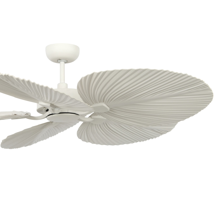 Lucci Air 21065449 - Ceiling fan BALI d. 132 cm white/creamy + remote control