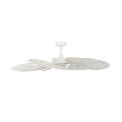 Lucci Air 21065449 - Ceiling fan BALI d. 132 cm white/creamy + remote control