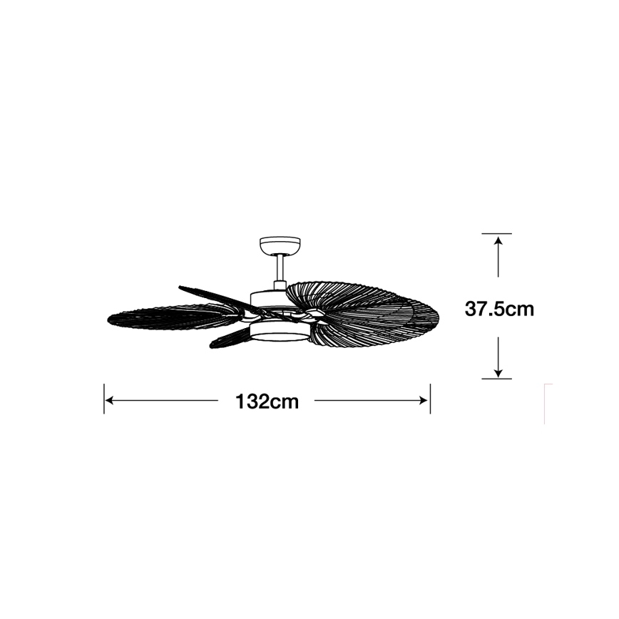 Lucci Air 210655 - LED Ceiling fan BALI 1xGX53/18W/230V brown + remote control