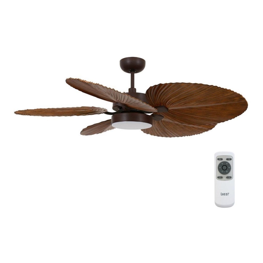 Lucci Air 210655 - LED Ceiling fan BALI 1xGX53/18W/230V brown + remote control