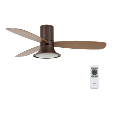 Lucci Air 210663 - LED Dimmable ceiling fan FLUSSO 1xGX53/18W/230V brown + remote control