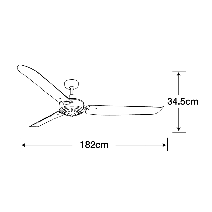Lucci Air 211022 - Ceiling fan AIRFUSION CAROLINA brown