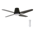 Lucci Air 213002 - LED Ceiling fan AIRFUSION ARIA LED/18W/230V black + remote control