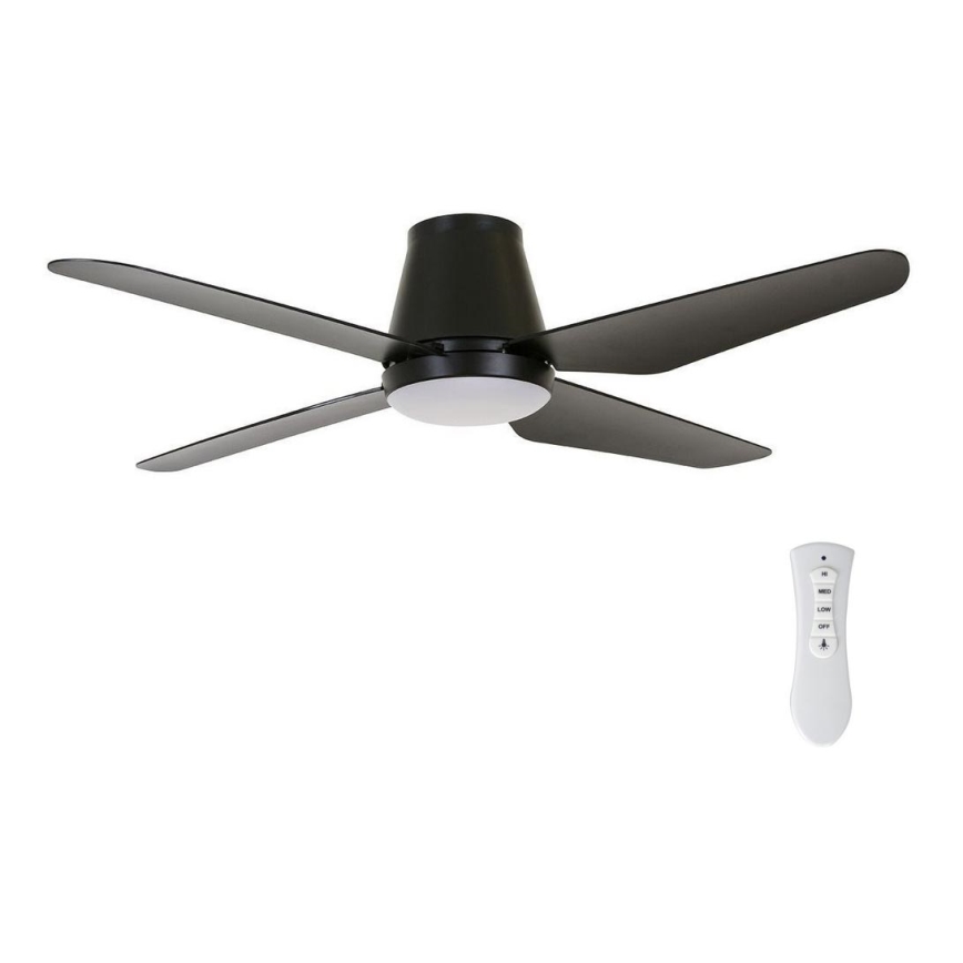 Lucci Air 213002 - LED Ceiling fan AIRFUSION ARIA LED/18W/230V black + remote control