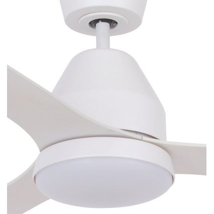 Lucci air 213043 - LED Ceiling fan WHITEHAVEN GX53/17W/230V white + remote control