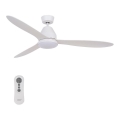 Lucci air 213043 - LED Ceiling fan WHITEHAVEN GX53/17W/230V white + remote control