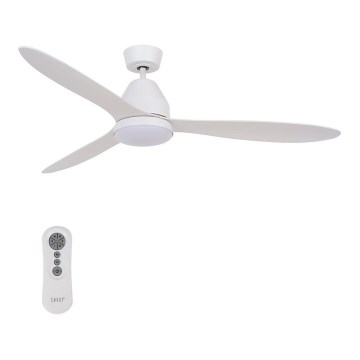 Lucci air 213043 - LED Ceiling fan WHITEHAVEN GX53/17W/230V white + remote control