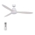 Lucci air 213043 - LED Ceiling fan WHITEHAVEN GX53/17W/230V white + remote control