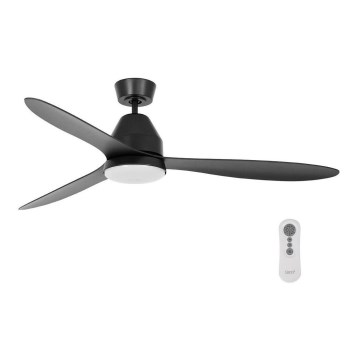 Lucci air 213044 - Ceiling fan WHITEHAVEN 1xGX53/18W/230V black + remote control
