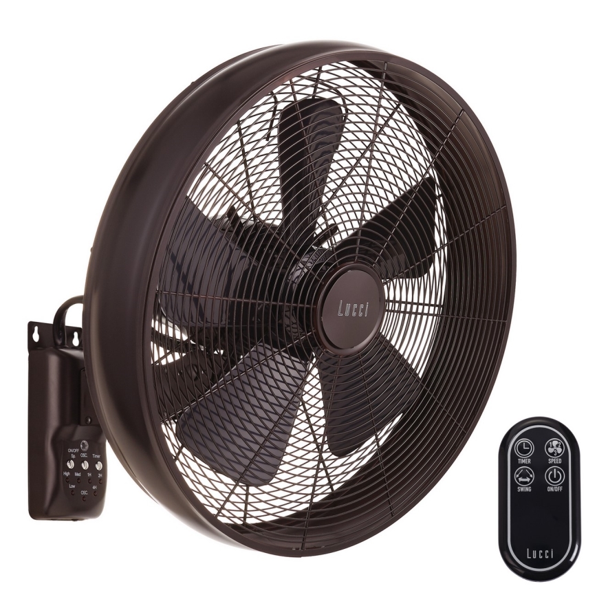 Lucci air 213124 - Remote control for fans BREEZE black