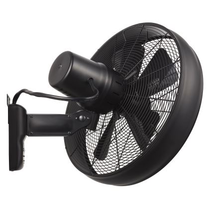 Lucci air 213124 - Wall fan BREEZE 55W/230V black + remote control