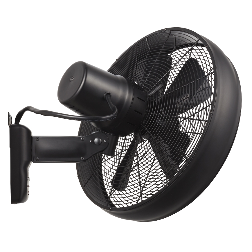 Lucci air 213124 - Wall fan BREEZE 55W/230V black + remote control