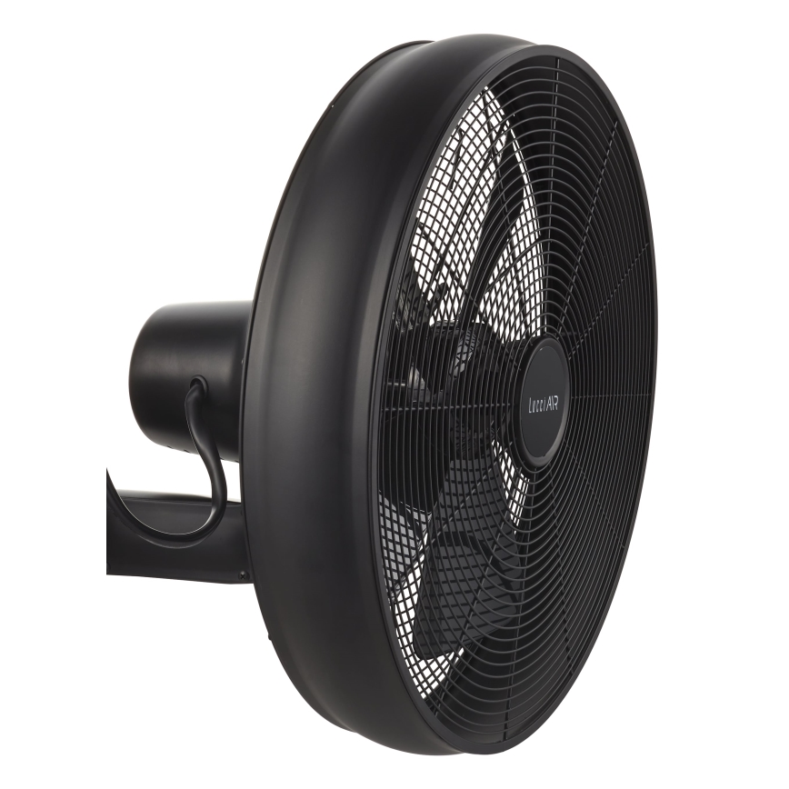 Lucci air 213124 - Wall fan BREEZE 55W/230V black + remote control