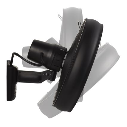 Lucci air 213124 - Wall fan BREEZE 55W/230V black + remote control