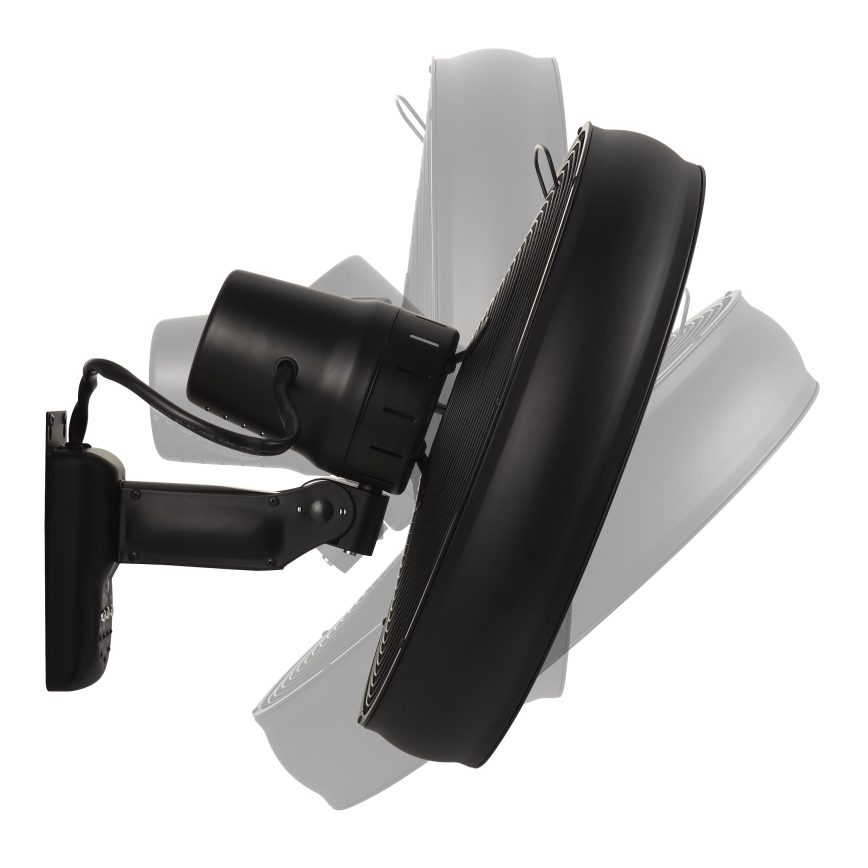 Lucci air 213124 - Wall fan BREEZE 55W/230V black + remote control