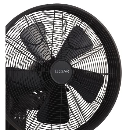 Lucci air 213124 - Wall fan BREEZE 55W/230V black + remote control