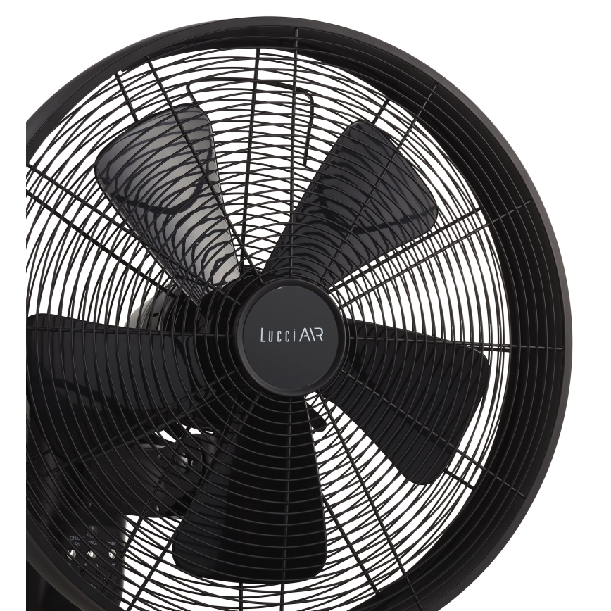 Lucci air 213124 - Wall fan BREEZE 55W/230V black + remote control