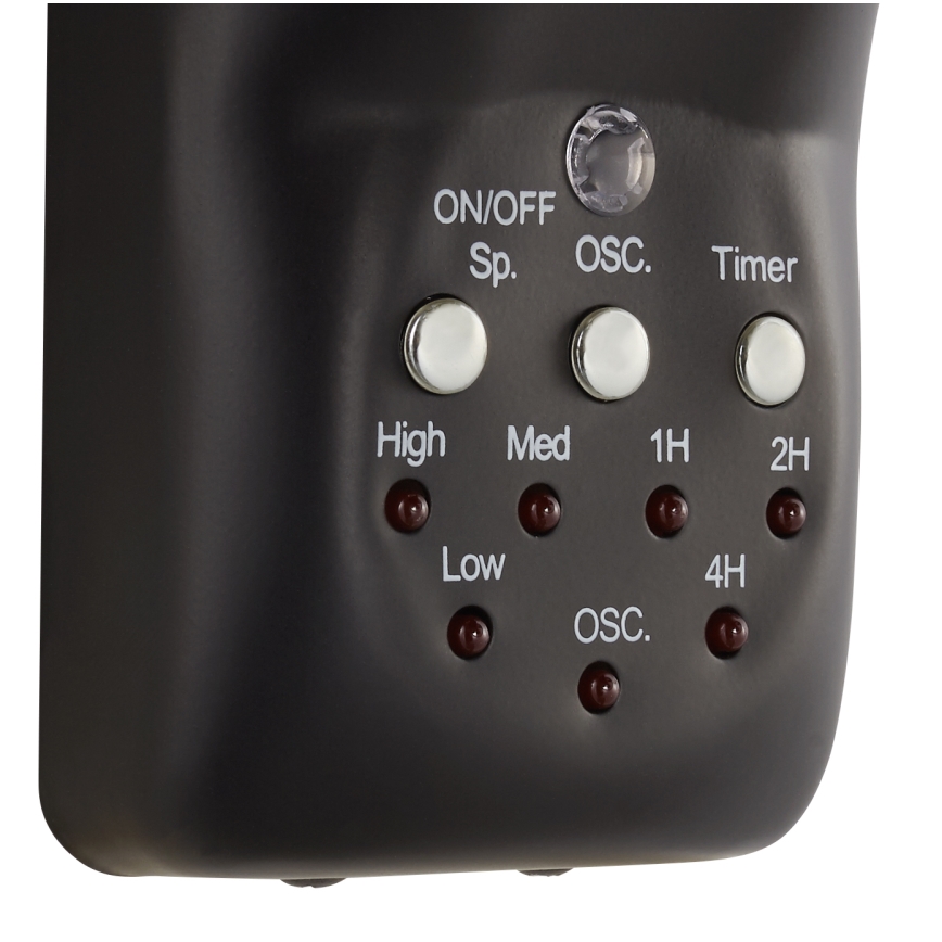 Lucci air 213124 - Wall fan BREEZE 55W/230V black + remote control
