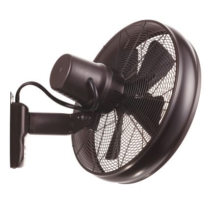 Lucci air 213125 - Wall fan BREEZE 55W/230V black/brown + remote control