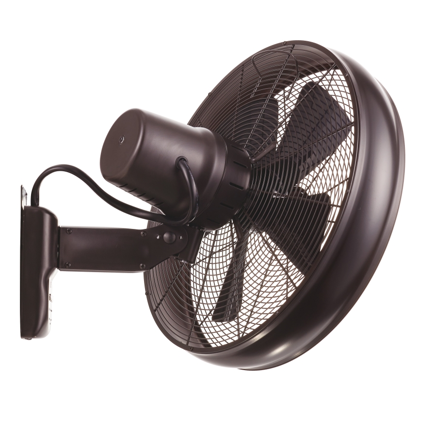 Lucci air 213125 - Wall fan BREEZE 55W/230V black/brown + remote control