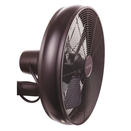 Lucci air 213125 - Wall fan BREEZE 55W/230V black/brown + remote control