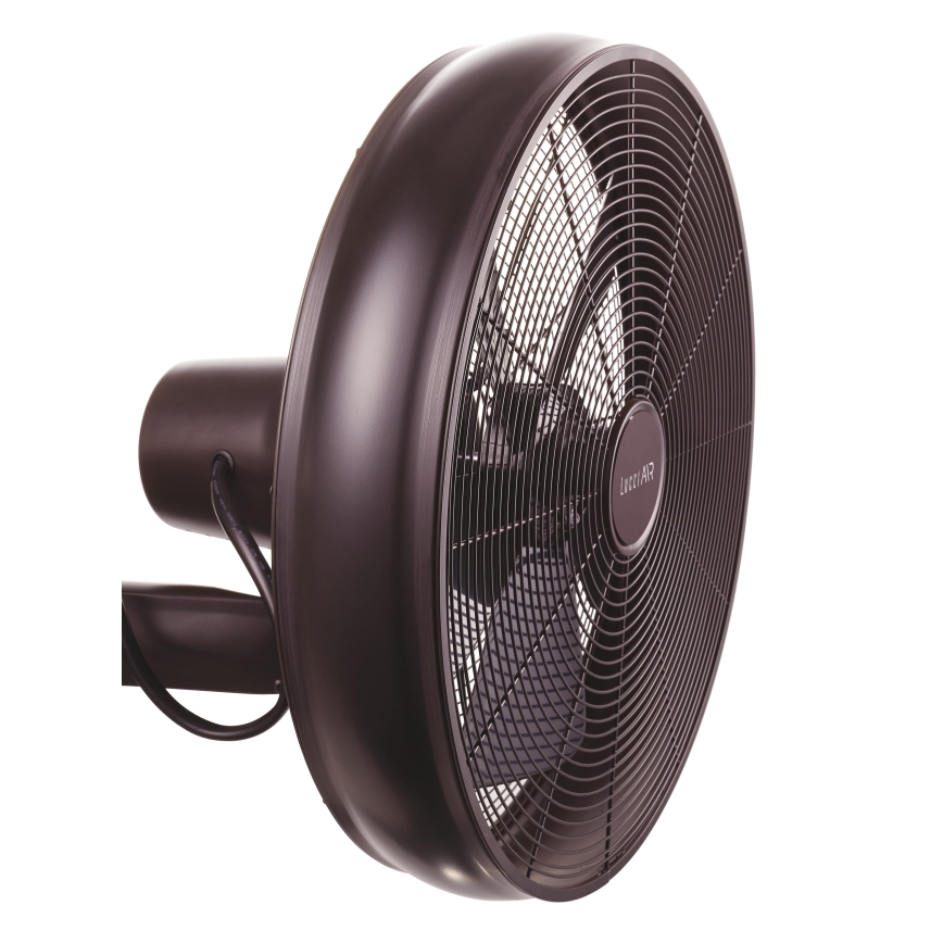 Lucci air 213125 - Wall fan BREEZE 55W/230V black/brown + remote control