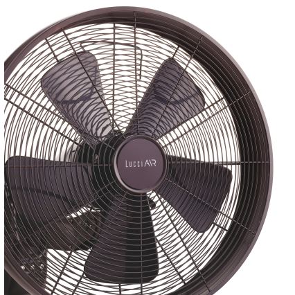 Lucci air 213125 - Wall fan BREEZE 55W/230V black/brown + remote control