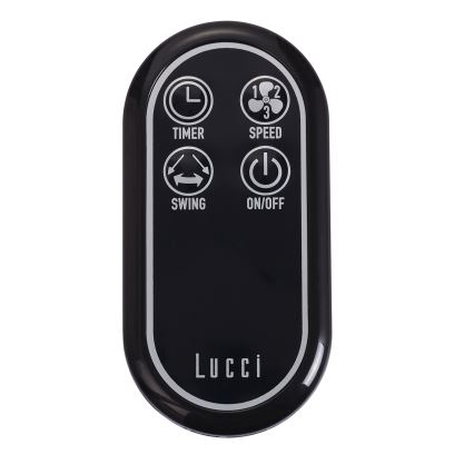 Lucci air 213125 - Wall fan BREEZE 55W/230V black/brown + remote control