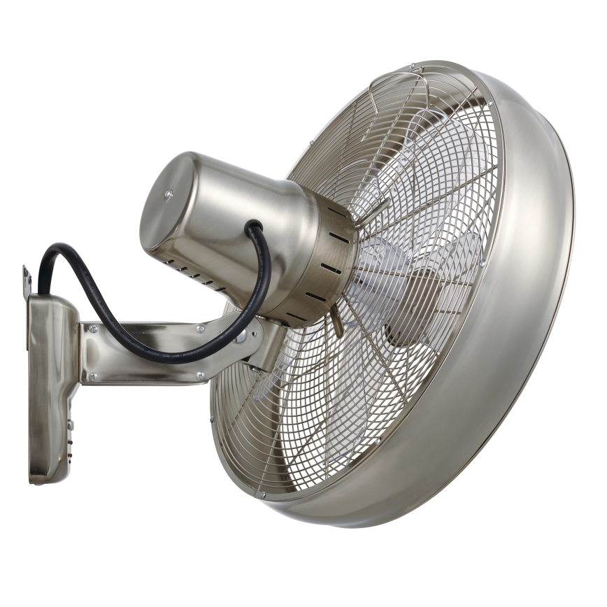 Lucci air 213126 - Wall fan BREEZE 55W/230V matte chrome + remote control