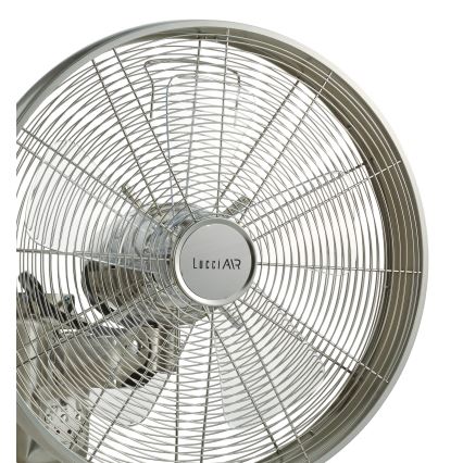Lucci air 213126 - Wall fan BREEZE 55W/230V matte chrome + remote control