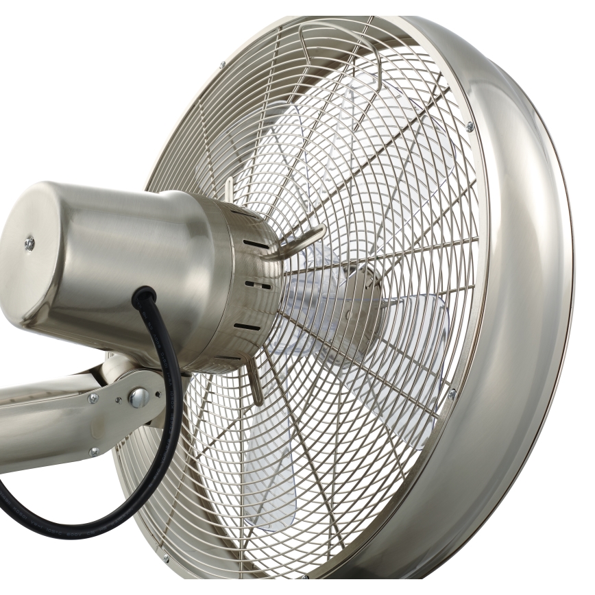 Lucci air 213126 - Wall fan BREEZE 55W/230V matte chrome + remote control