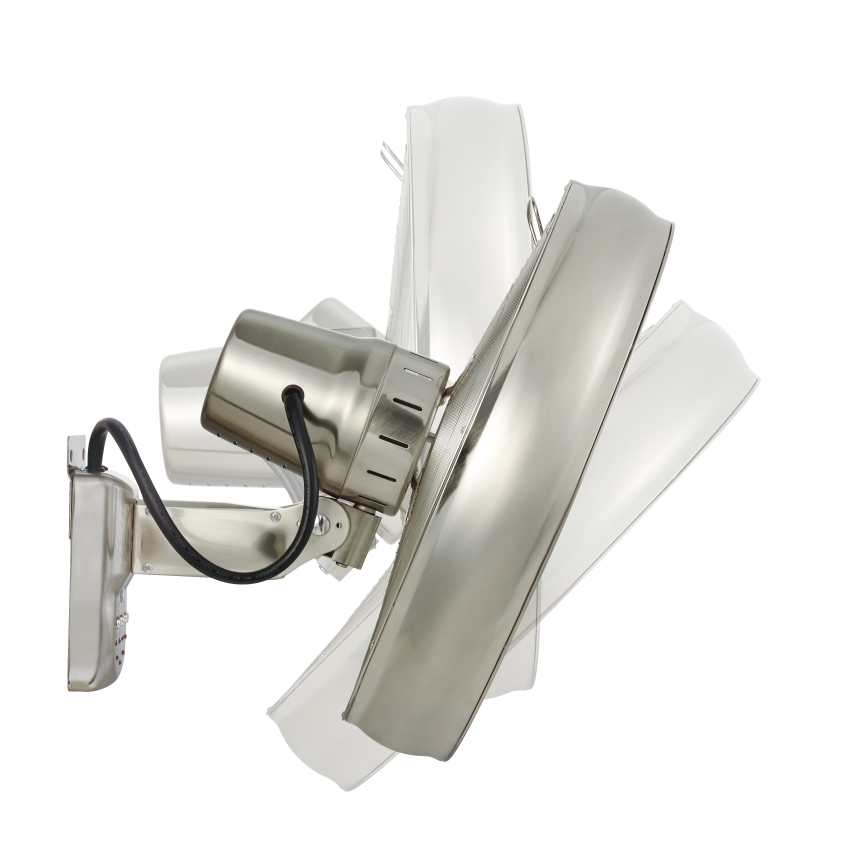 Lucci air 213126 - Wall fan BREEZE 55W/230V matte chrome + remote control