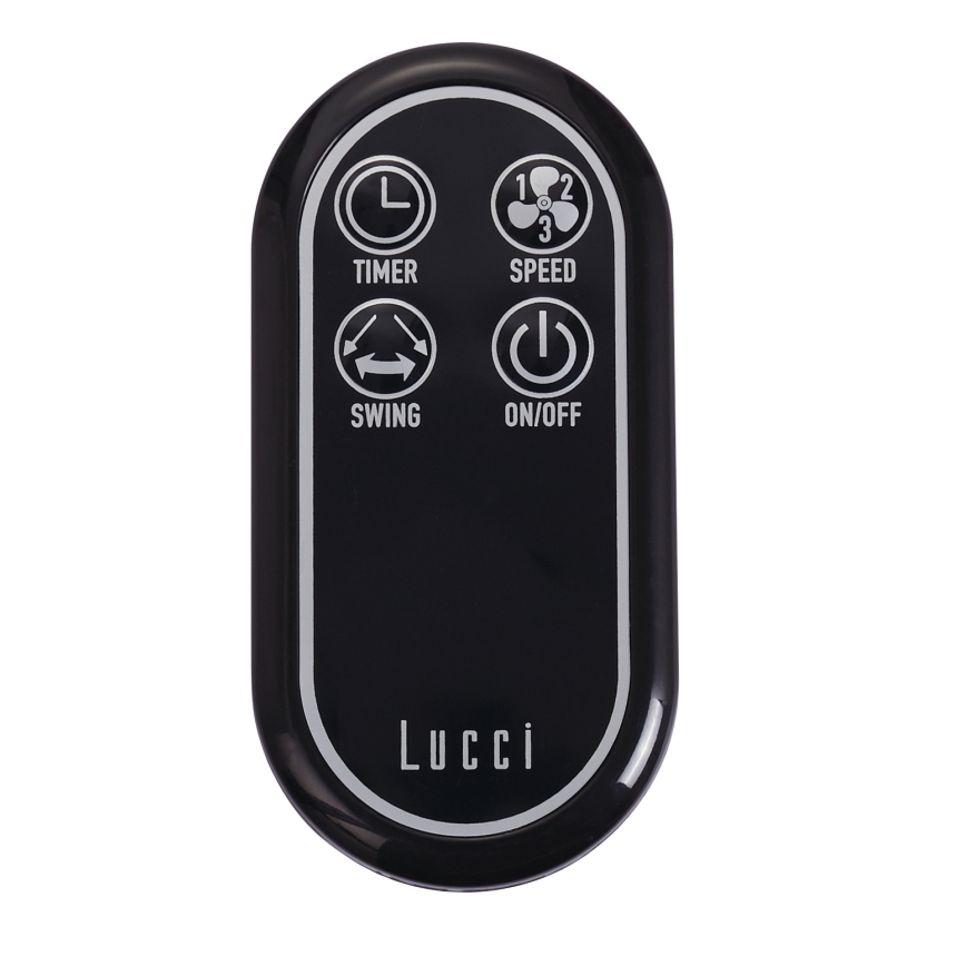Lucci air 213126 - Wall fan BREEZE 55W/230V matte chrome + remote control
