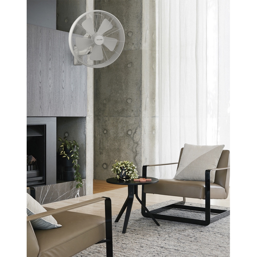 Lucci Air 213128EU - BREEZE Wall-Mounted Fan 55W/230V, White, Ø 46 cm + Remote Control