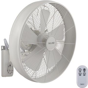 Lucci Air 213128EU - Wall fan BREEZE 55W/230V white + remote control