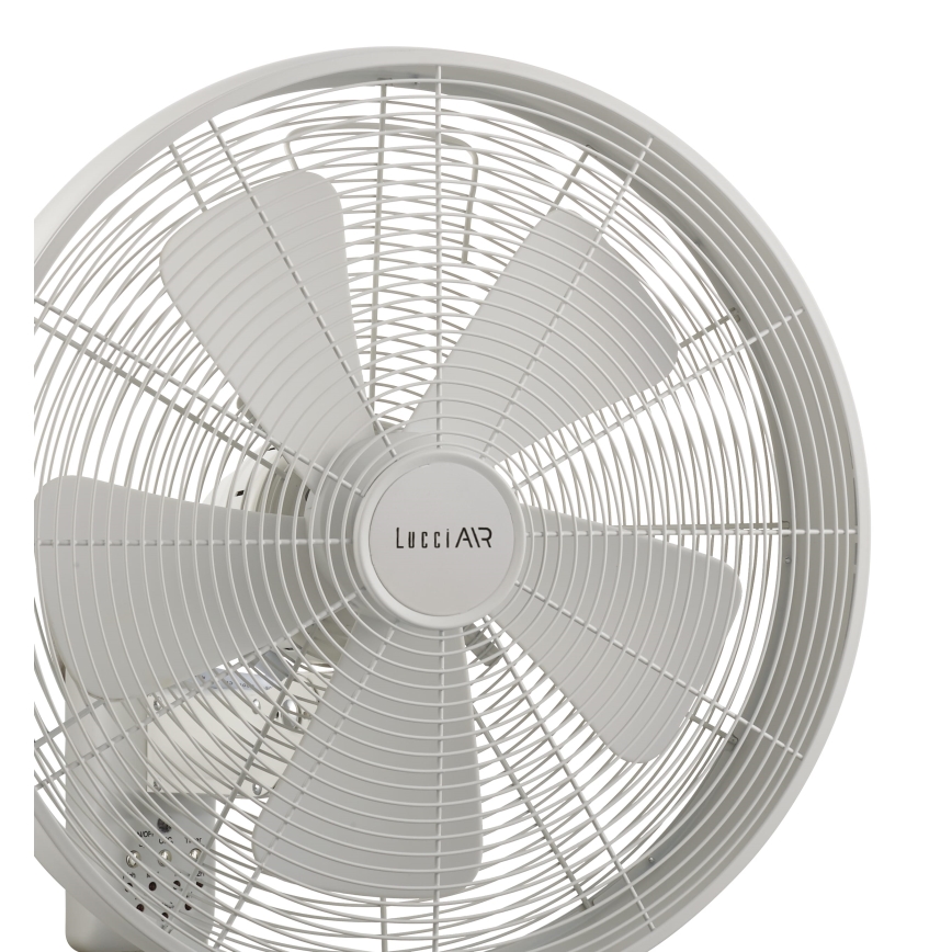 Lucci Air 213128EU - Wall fan BREEZE 55W/230V white + remote control